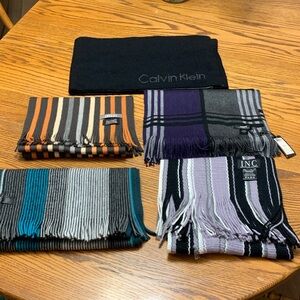 Calvin Klein Black Knit Scarf